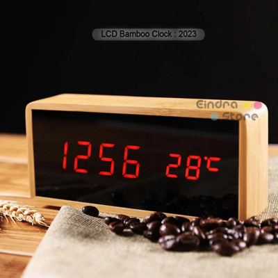 LCD Bamboo Clock : 2023